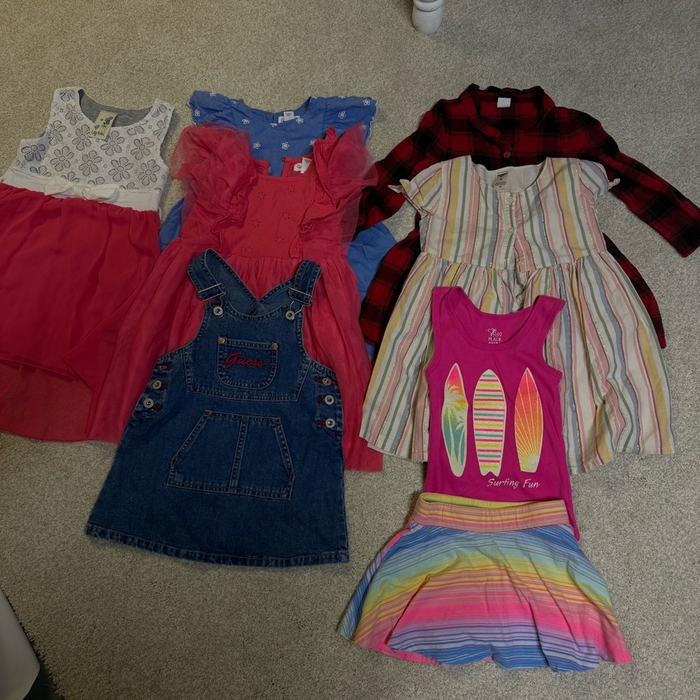OshKosh B'gosh Guess Gap Cat & Jack Toddler Dresses Bundle 3T/4T Holiday Casual - Picture 9 of 9